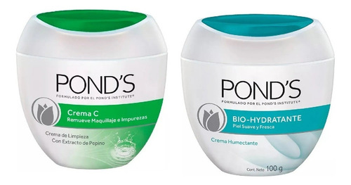 Pond's Verde C De Limpeza E Bio Hidratante 100g Momento De Aplicação Dia/noite Tipo De Pele