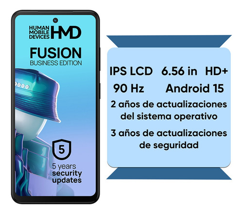 Nokia Hmd Fusion 5g Dual Sim Teléfono 256gb 8gb Android 15 Negro