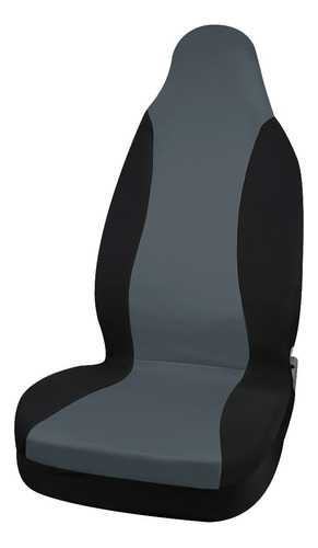 Funda Asiento Automovil Respaldo Alto Poliester Gris