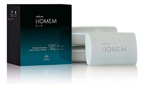 Jabón Natura Homem Elo 3 Unidades 110g Cuerpo/rostro