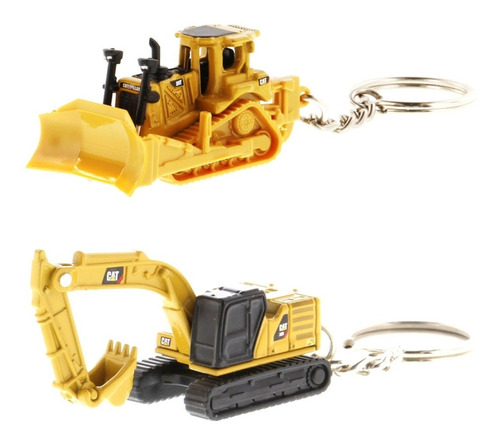 Set Llaveros Micro Excavadora 320 + Micro Tractor D8t Cat ®