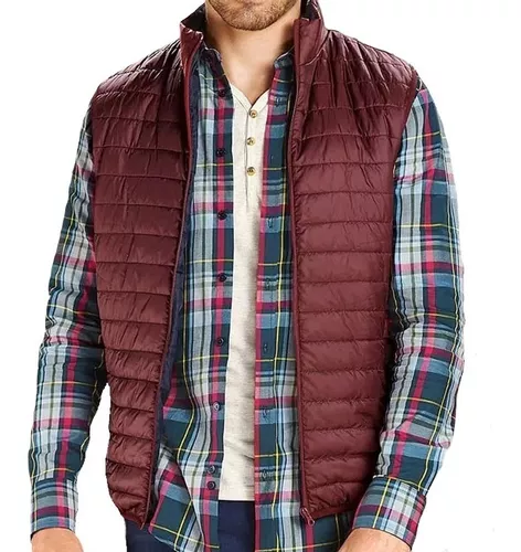 Desigualdad Predecesor hemisferio Chaleco Hombre Casual Capitonado Vino 5955 Lvl And21