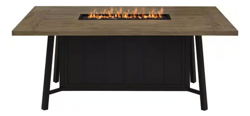 Mesa Para Fogatas Al Aire Libre De Acero 68'' A Gas 40000btu