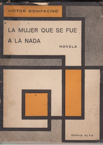 1960 Tapa Arte Geometrico Novela Alfa Uruguay Bonifacino 