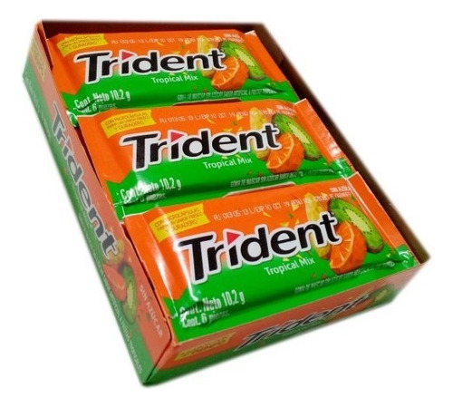 Chicles Trident Tropical X 18