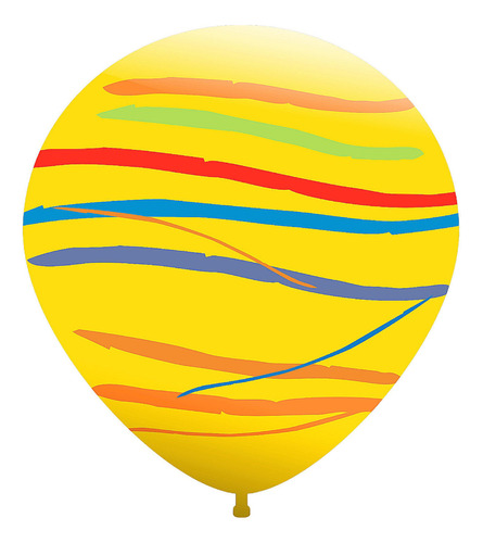 Piñata Globo Super 24  Rayada X3u - Cotillón Waf