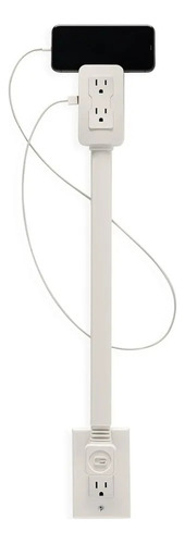 Extensor De Toma De Corriente Con Usb Y Corriente Alterna, A