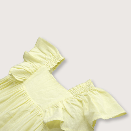 Vestido De Bebés Lino Lima (6m - 4a)