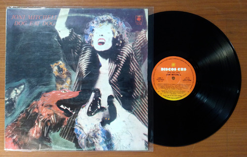 Joni Mitchell Dog Eat Dog 1985 Disco Lp Vinilo