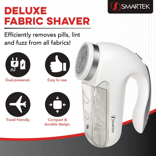 Removedor De Pelusa Smartek Afeitadora De Tela Eléctrico Blanco