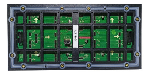 Par Modulo Painel Led P5 Rgb 32x16cm Hub75 Uso Externo K2531