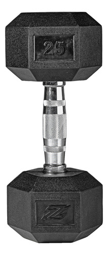 Una Mancuerna Pesa Hexagonal De Acero 25lb Zynergy