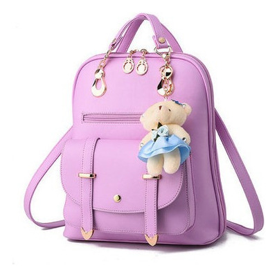 Bolso De Mujer Mochila Estilo Coreano Bolso Colgante De Oso