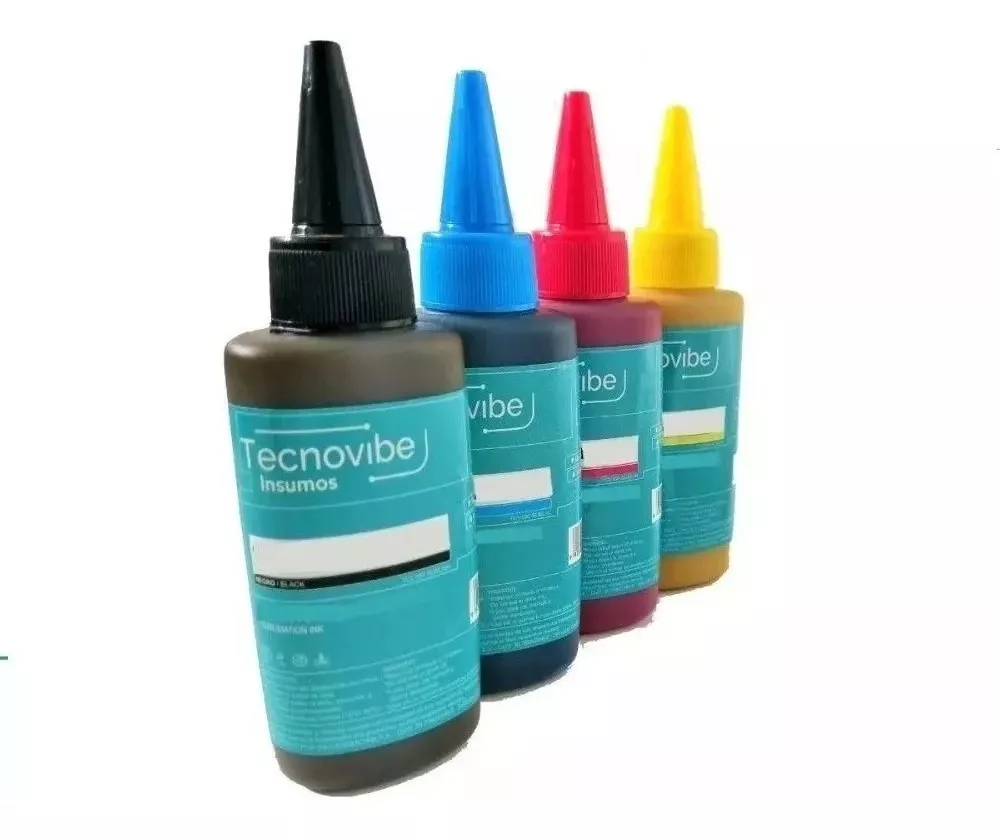 Tinta Alternativa 250 Ml X 4 Colores Combo Tecnovibe