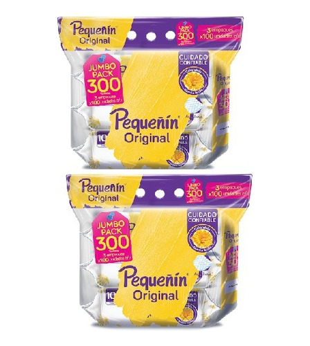 Pañitos Toallitas Pequeñín X600 - Unidad a $133