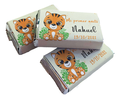 Chocolates Personalizados Animales De La Selva (10 Unidades