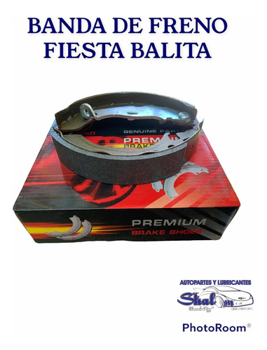 Bandas De Frenos Traseros Ford Fiesta Balita 1.6 Ka 1.6