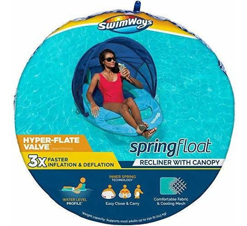 Swimways Spring Float Sillón Reclinable Para Piscina Con Dos