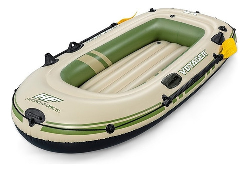 Bote Inflable Lancha Balsa Voyager X2 Con Remos 2 Personas