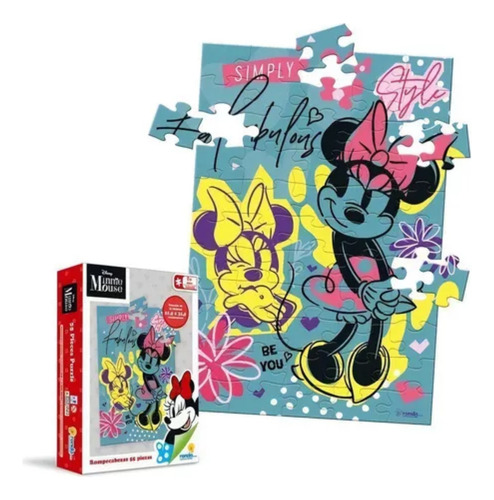 Puzzle De 55 Piezas De Minnie Disney - Toy Store