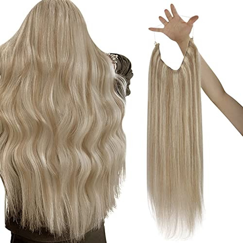 Extensiones De Pelo Rubia Soleada Con Líneas Xqk11