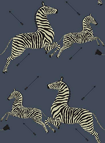 Papel Tapiz - Papel Pintado Autoadhesivo Denim Zebra Safari 