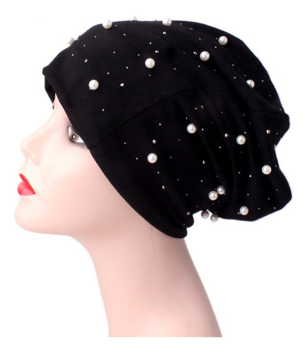 Gorro De Quimio Con Volantes Musulmanes, Suave, Con Trenza F