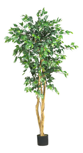 Nearly Natural 5208 Ficus - Arbol Artificial Con Tronco Curv