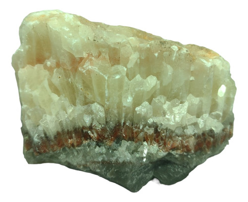 Calcita Tricolor Con Cristales ( 201.8 Grs, 8x5 Cm)