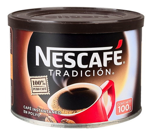 Café Instantáneo Nescafé Tradición Lata 100 G