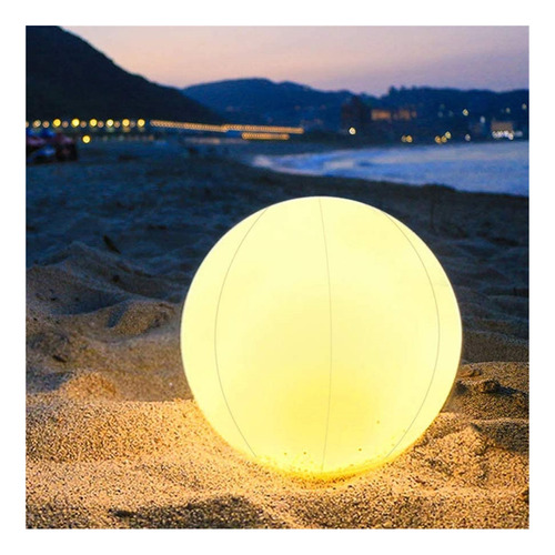 Pelota De Playa Hinchable Gigante De 16 Pulgadas Con Luces