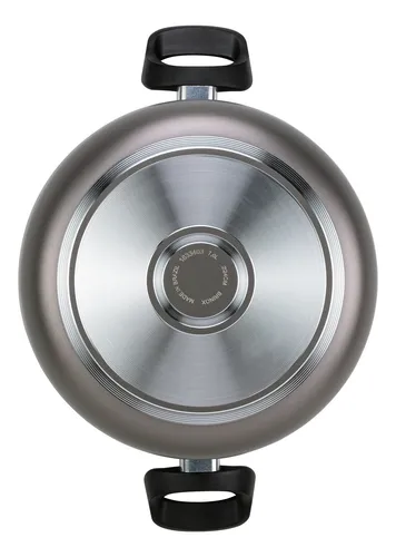 Cacerola Con Tapa 24cm Brinox Modelo Maple Plata