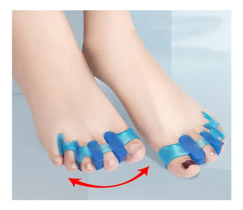 3 Par Separador Dedos Silicona Corrector Juanetes Pedicura F