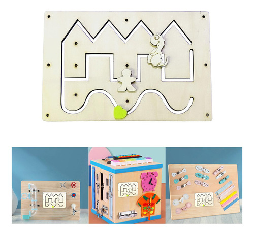 Tabla De Actividades Montessori Busy Board, Tablas Sensorial