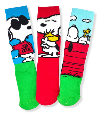 Calcetas Snoopy Aviador, Snoopy Cool, Woodstock
