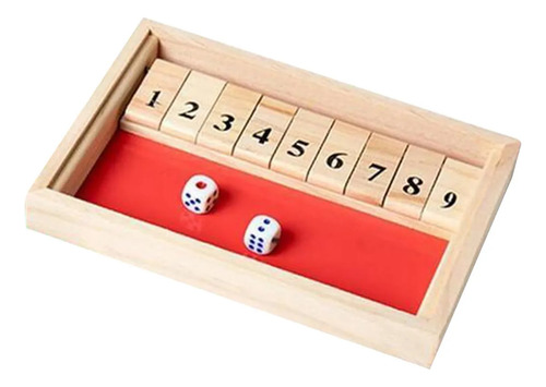 9 Números Cerrar La Caja Juego De Mesa Con Dados Para Bar
