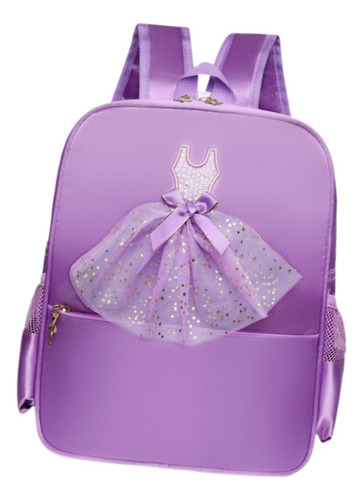 Mochila De Baile De Ballet Con Bolsa De Encaje Violeta