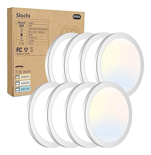 ~? 8pack Led Flush Mount Ceiling Light Fixture, 3000k-4000k-