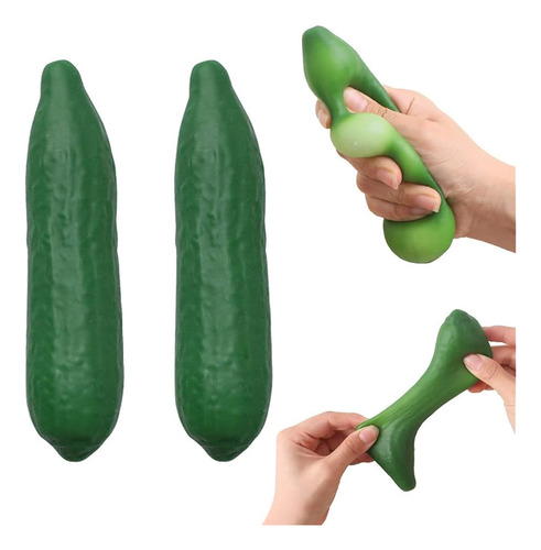 2pcs Pepino Squeeze Toy Stress Relief Y Squeeze Stress Toy, 