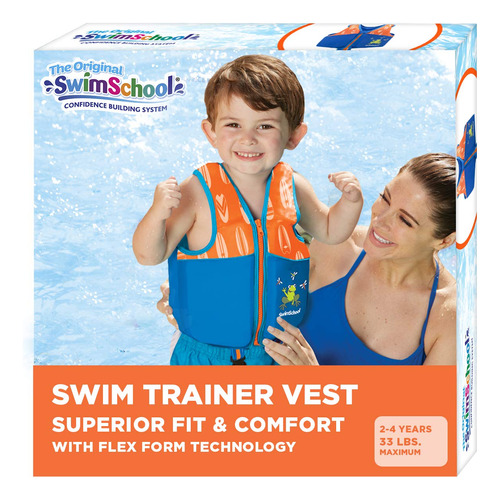 Swimschool - Chaleco De Natacin, Diseo Flexible Con Cuello E