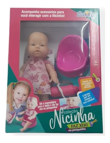 Boneca Bonequinha Nicinha Peniquinho Bebê Infantil Meninas