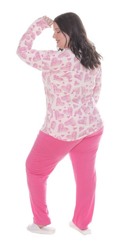 Imagen 3 de 7 de Pijama De Mujer Invierno Talle Super Grande Art 846 Local