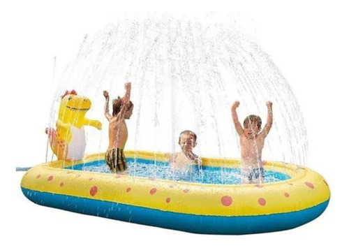 Piscina Inflable Y Chorros Dino 170 Cm Entretenidas Niños