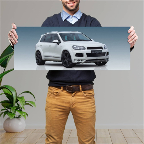 Cuadro 30x80cm Auto 2011 Volkswagen Touareg Hybr 744