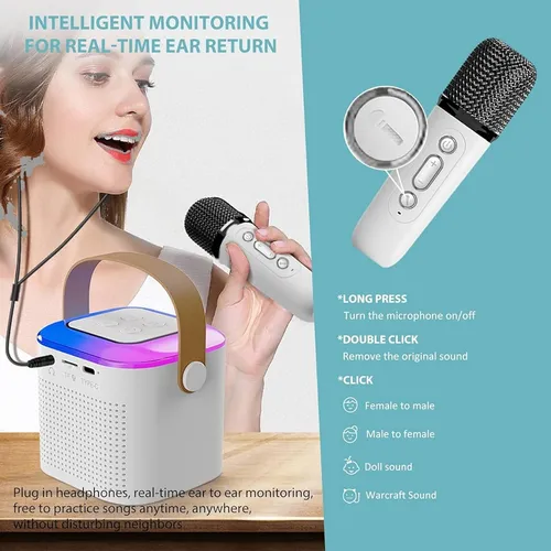 Micrófono De Karaoke Inalámbrico Bluetooth Para Todos Los