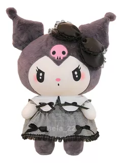 Peluche Kuromi Melody Vestido Cuadros