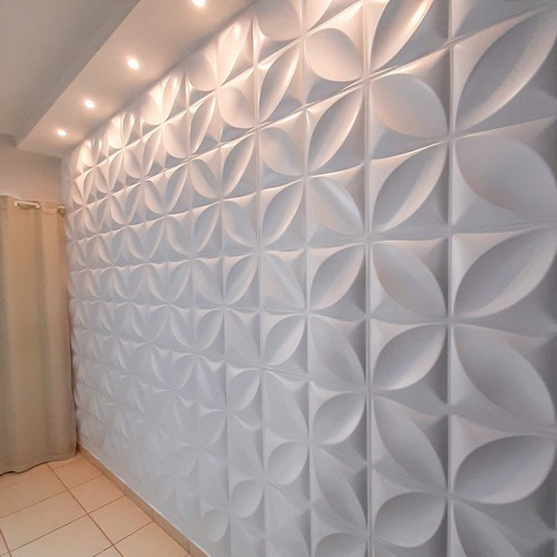 Imagem 1 de 6 de Painel Placa 3d Parede Fácil Aplicação + Fita Adesiva