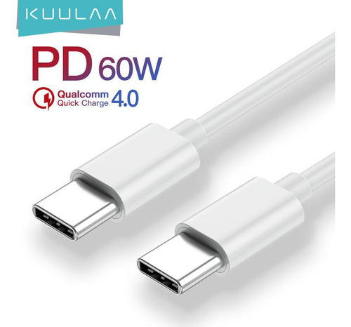 Cable Carga Rápida 60w Tipo C Para iPhone 15 16 Pro Max/ 2 M