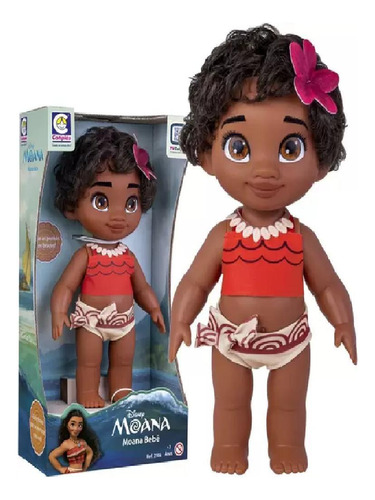 Boneca De Silicone Moana Divertida Com Cheirinho Delicioso