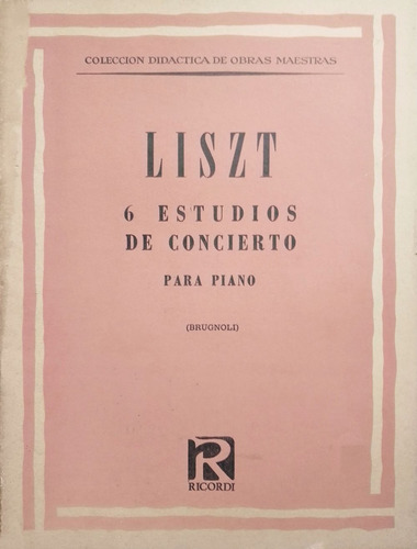 Franz Liszt 6 Estudios De Concierto Partitura